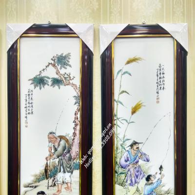 Bộ tranh sứ Câu Cá Vịnh Thơ